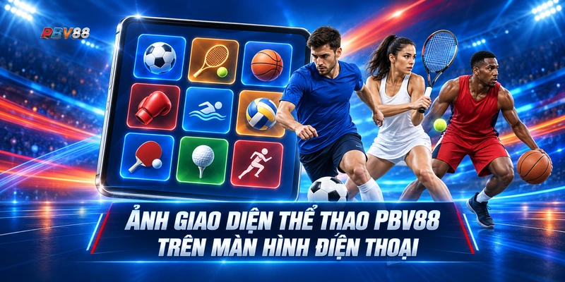 Ảnh giao diện thể thao PBV88 trên màn hình điện thoại